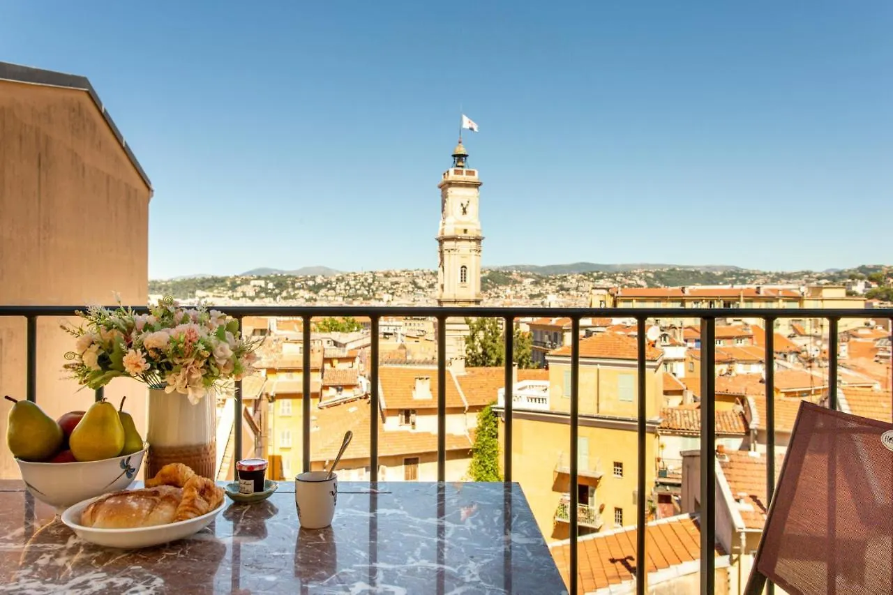 شقة Providence - Elegant F3, Vue Incroyable, Balcon,Ascenseur, Wifi نيس