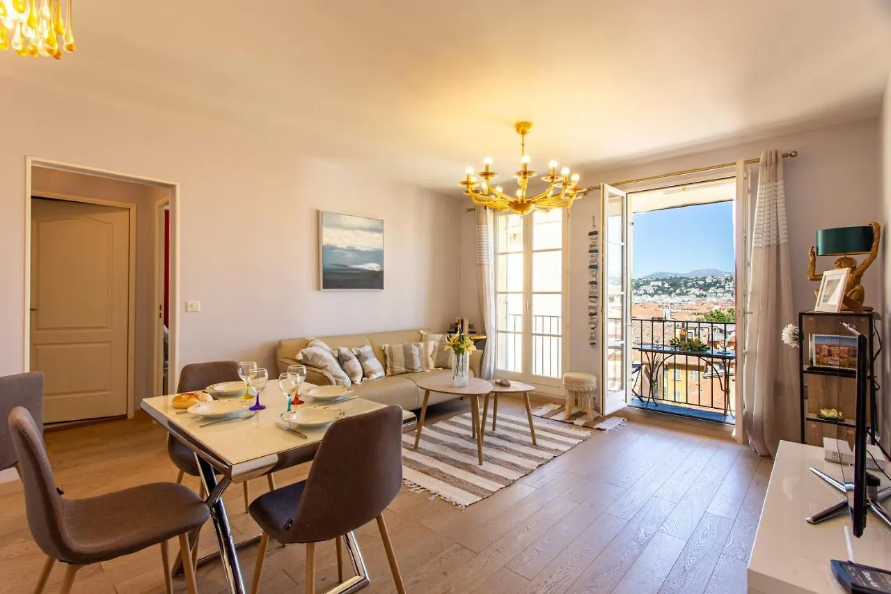 شقة Providence - Elegant F3, Vue Incroyable, Balcon,Ascenseur, Wifi نيس فرنسا